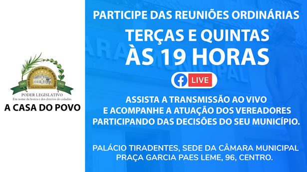 Participe das reuniões